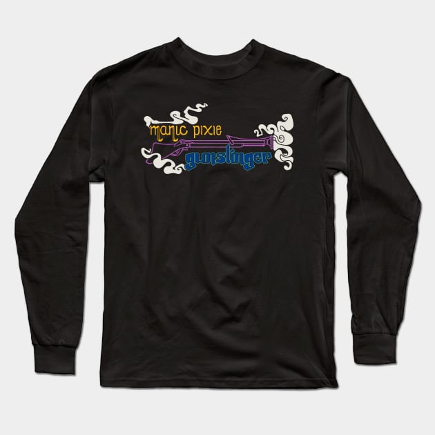 manic pixie gunslinger Long Sleeve T-Shirt by Alienfirst